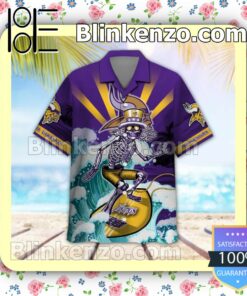 NFL Minnesota Vikings Grateful Dead Summer Beach Shirt a
