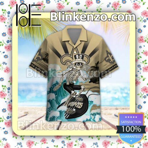 NFL New Orleans Saints Grateful Dead Summer Beach Shirt a