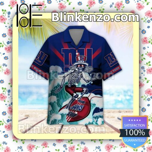 NFL New York Giants Grateful Dead Summer Beach Shirt a