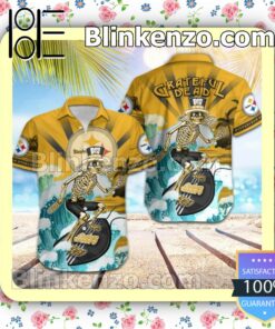 NFL Pittsburgh Steelers Grateful Dead Summer Beach Shirt