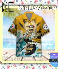 NFL Pittsburgh Steelers Grateful Dead Summer Beach Shirt a