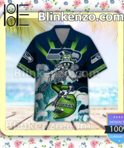 NFL Seattle Seahawks Grateful Dead Summer Beach Shirt a