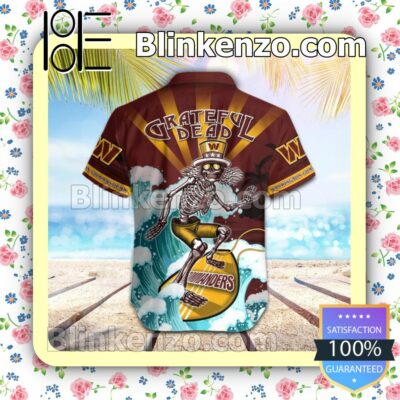 NFL Washington Commanders Grateful Dead Summer Beach Shirt b
