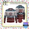 NRL Manly Warringah Sea Eagles Custom Name Number Knit Ugly Christmas Sweater