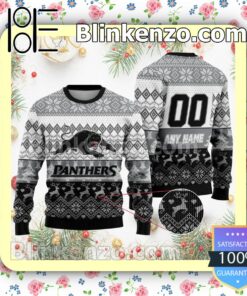 NRL Penrith Panthers Custom Name Number Knit Ugly Christmas Sweater a