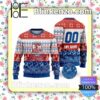 NRL Sydney Roosters Custom Name Number Knit Ugly Christmas Sweater