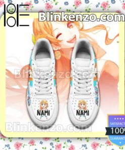 Nami One Piece Anime Nike Air Force Sneakers a