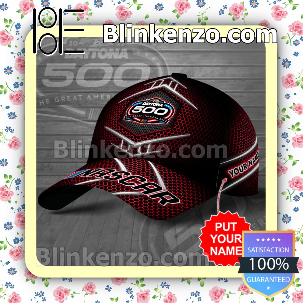 Fast Shipping Nascar 2022 Daytona 500 The Great American Race Red Hive Patten Baseball Caps Gift For Boyfriend