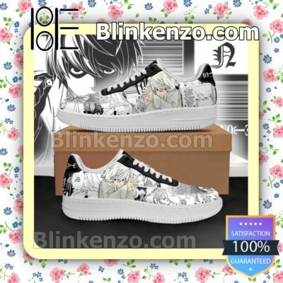 Near Death Note Anime Nike Air Force Sneakers
