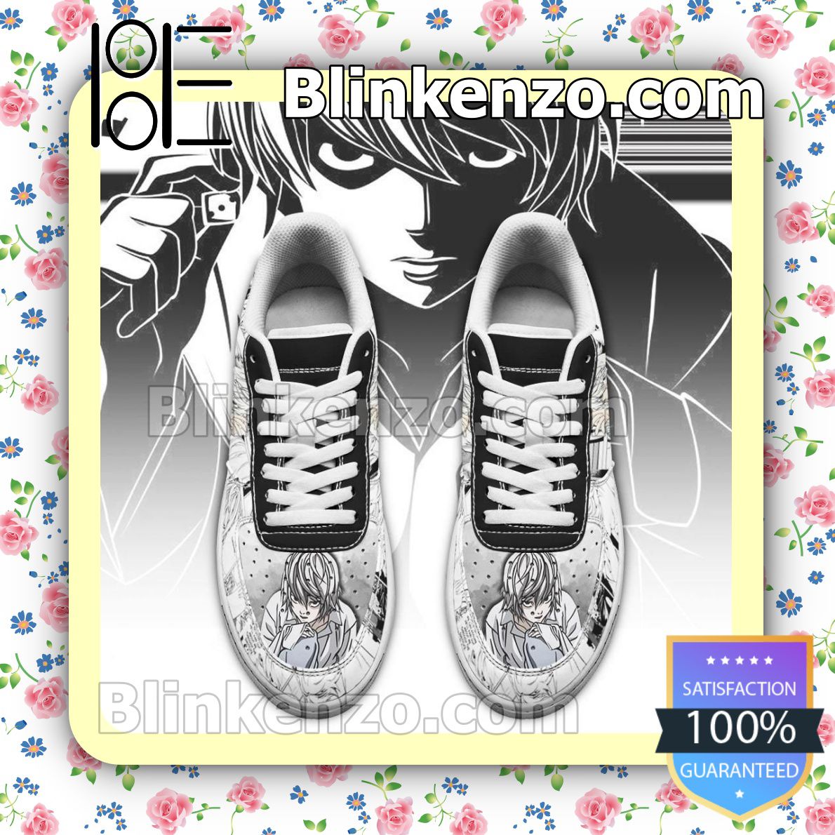 Awesome Near Death Note Anime Nike Air Force Sneakers