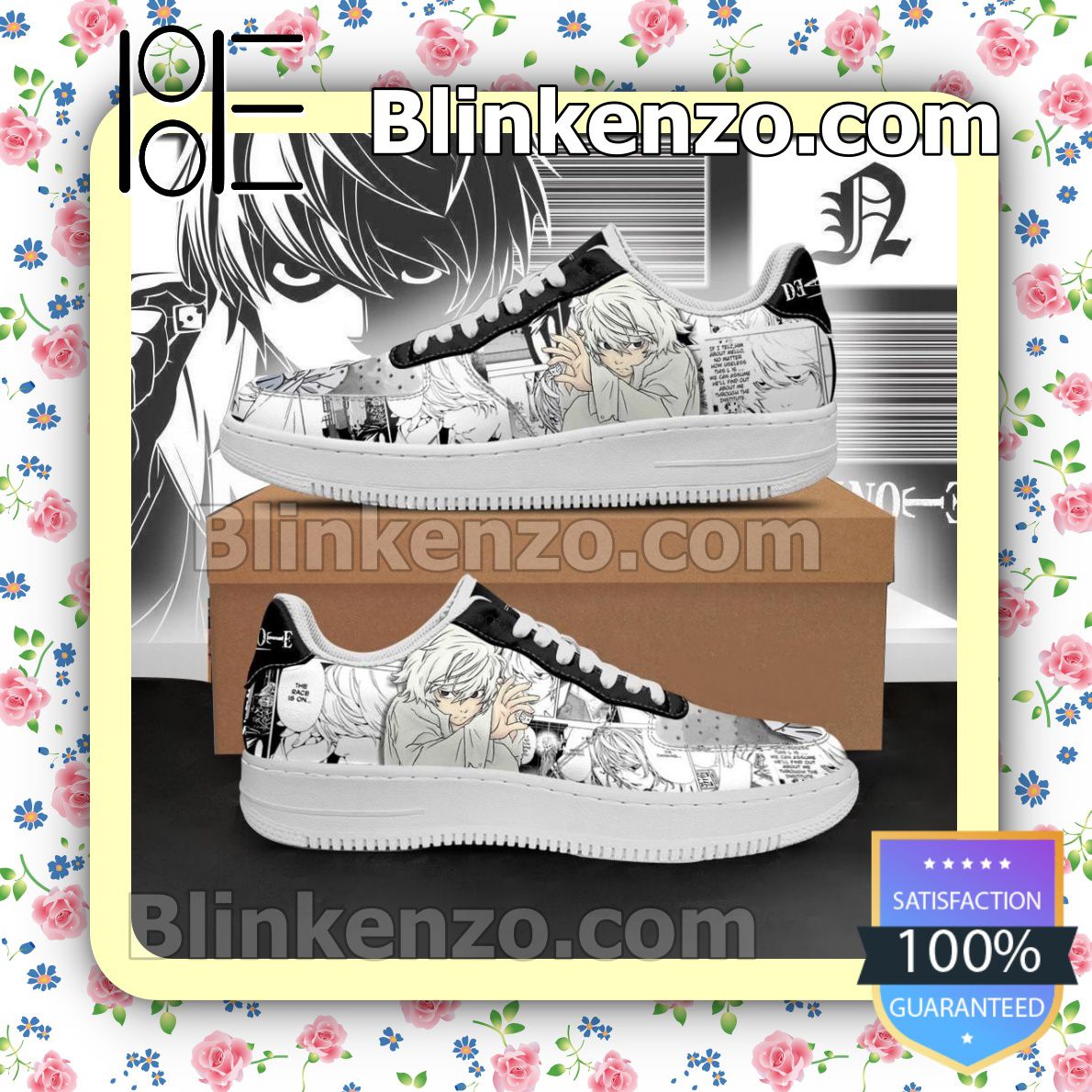 Great Quality Near Death Note Anime Nike Air Force Sneakers