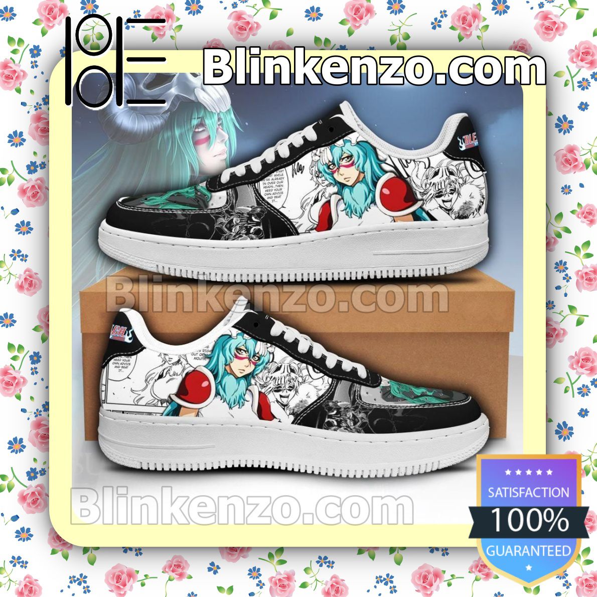 Beautiful Nel Tu Bleach Anime Nike Air Force Sneakers