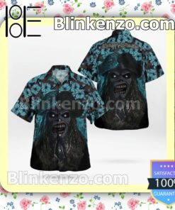 New Heavy Metal Pirate Iron Maiden Casual Button Down Shirts