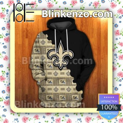 New Orleans Saints Collage Custom Womens Hoodie