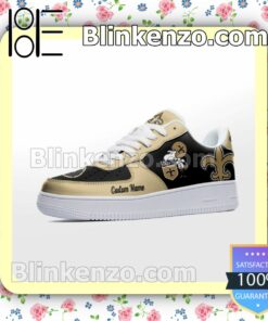 New Orleans Saints Mascot Logo NFL Football Nike Air Force Sneakers a