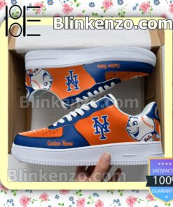 New York Mets Mascot Logo MLB Baseball Nike Air Force Sneakers
