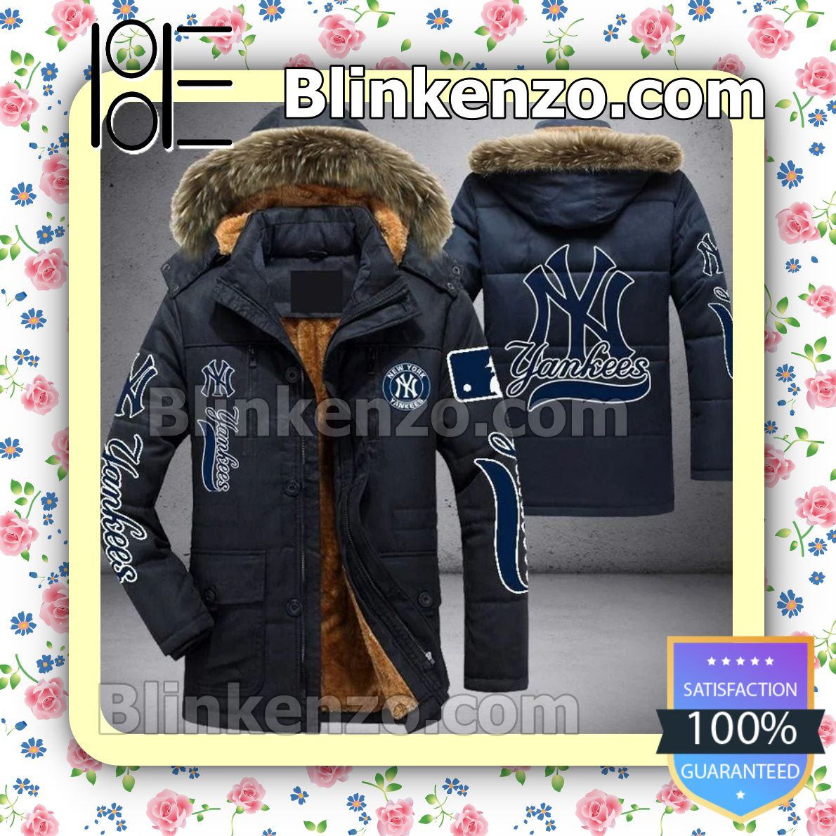 New York Yankees Mlb Men Puffer Jacket - Blinkenzo