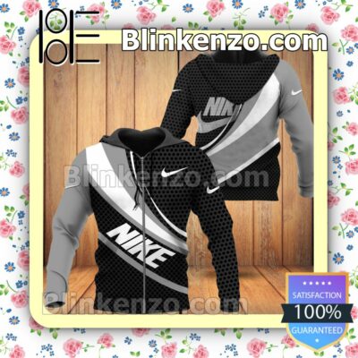 Nike Metal Pattern Full-Zip Hooded Fleece Sweatshirt