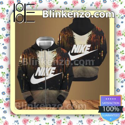 Nike Road Background Full-Zip Hooded Fleece Sweatshirt