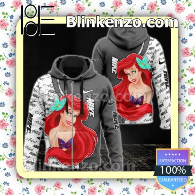 Nike With Ariel Disney Princess Full-Zip Hooded Fleece Sweatshirt