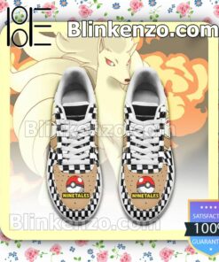 Ninetales Checkerboard Pokemon Nike Air Force Sneakers a