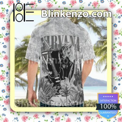 Nirvana Rock And Roll Casual Button Down Shirts a