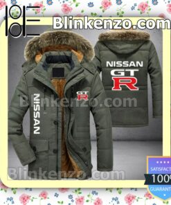 Nissan GTR Logo Men Puffer Jacket b