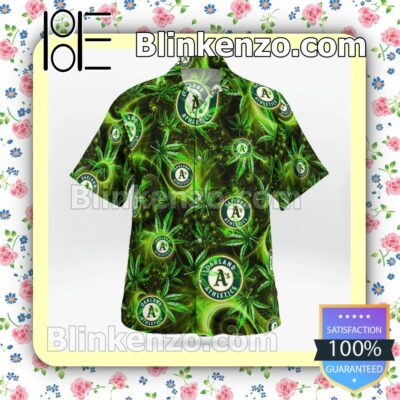 Oakland Athletics Casual Button Down Shirts b