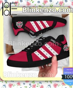 Ohio State Buckeyes Logo Print Low Top Shoes