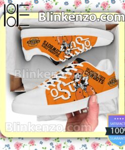 Best Oklahoma State Cowboys Logo Print Low Top Shoes