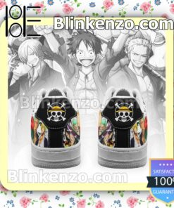 One Piece Mixed Manga Anime Nike Air Force Sneakers b