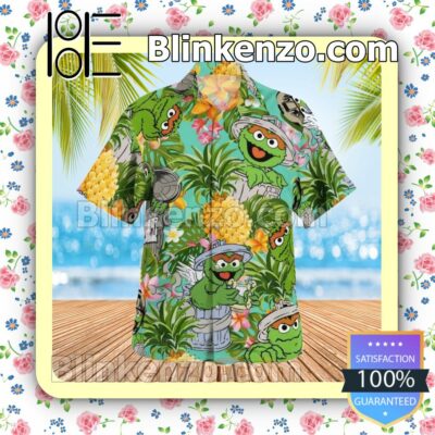 Oscar The Grouch The Muppet Tropical Pineapple Beach Shirt