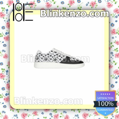 Pattern Black Cannabis Weed Mens Air Force Sneakers b