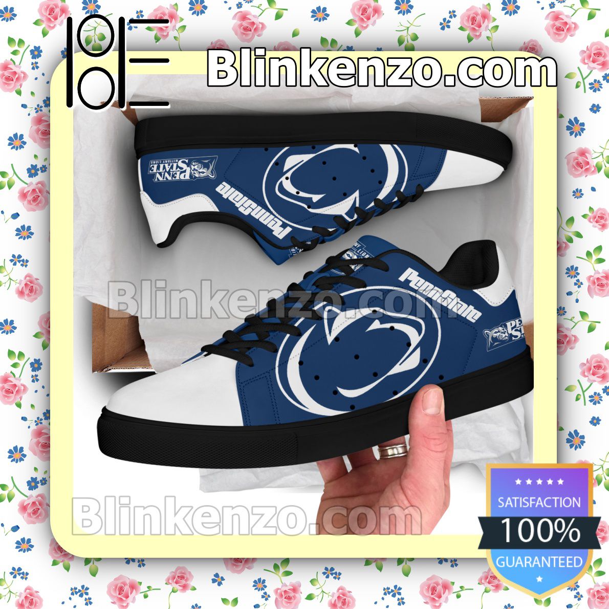 Penn State Nittany Lions Logo Print Low Top Shoes
