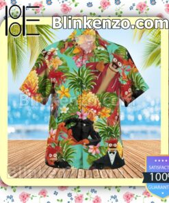 Pepé The King Prawn The Muppet Tropical Pineapple Beach Shirt