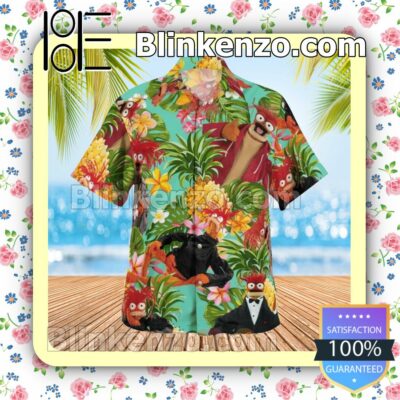 Pepé The King Prawn The Muppet Tropical Pineapple Beach Shirt