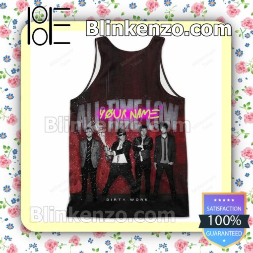 Personalized All Time Low Dirty Work Album Cover Womens Tank Top a