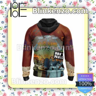 Personalized All Time Low Don't Panic Album Cover Hooded Sweatshirt a