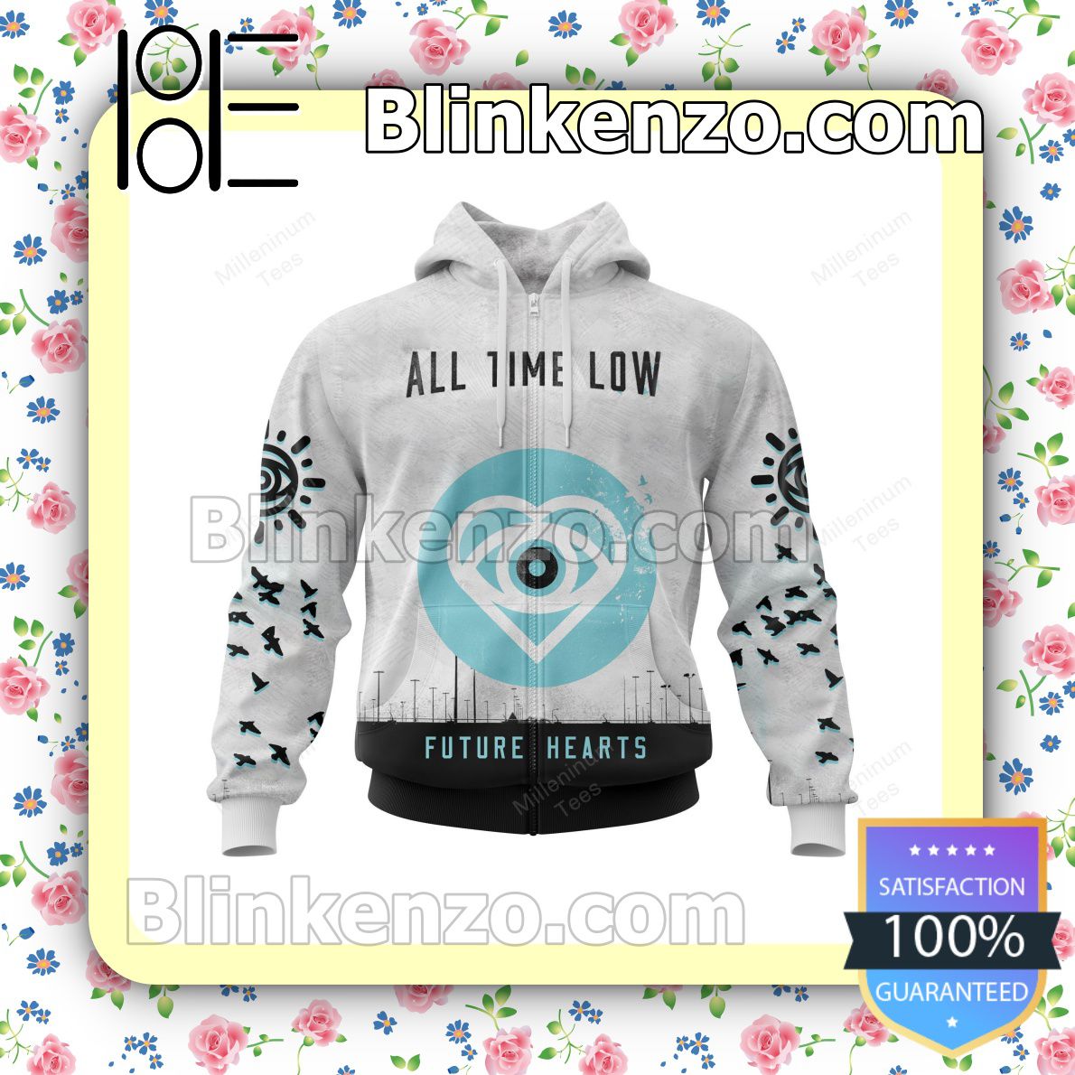 Personalized All Time Low Future Hearts Album Cover Hooded Sweatshirt