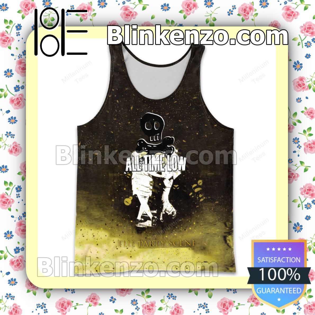 Personalized All Time Low The Party Scene Album Cover Womens Tank Top