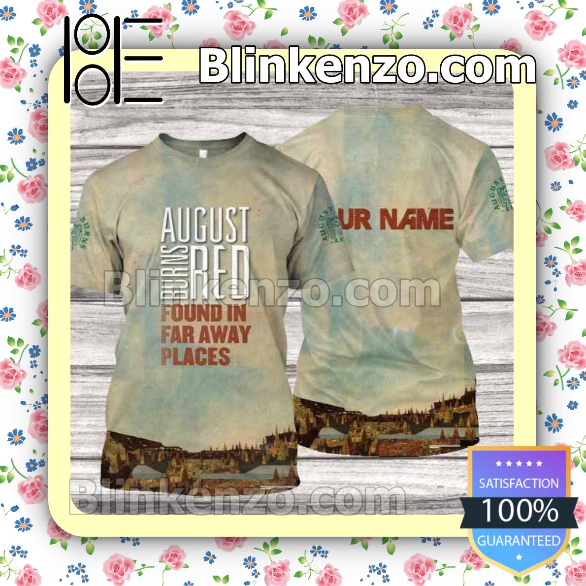 Personalized August Burns Red Found In Far Away Places Album Cover Custom T-shirts
