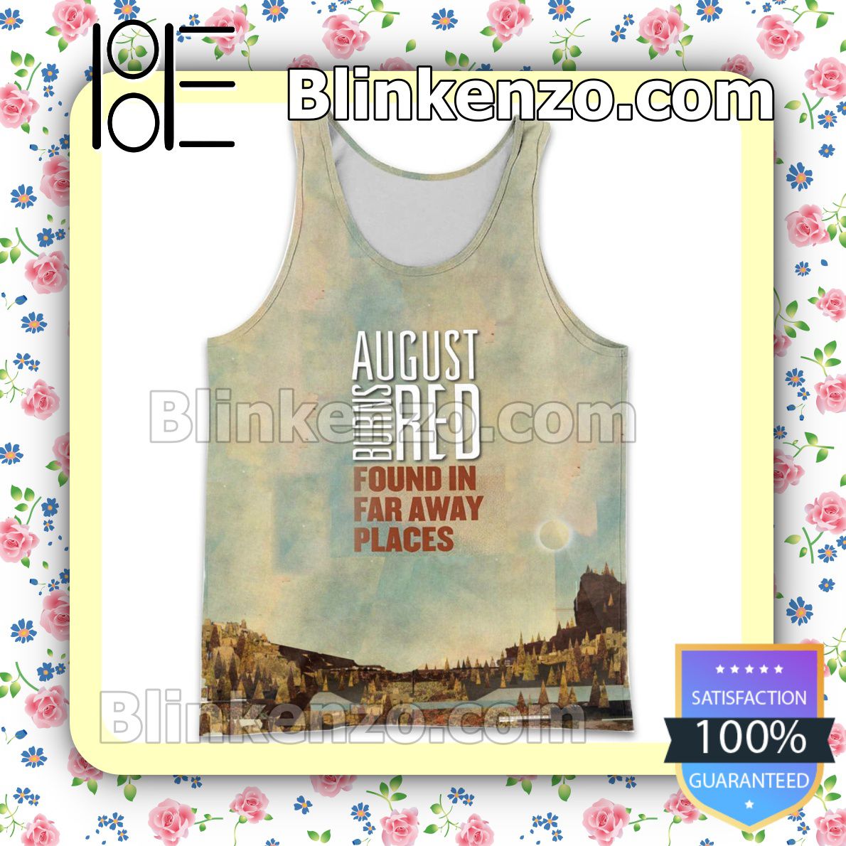 Personalized August Burns Red Found In Far Away Places Album Cover Womens Tank Top