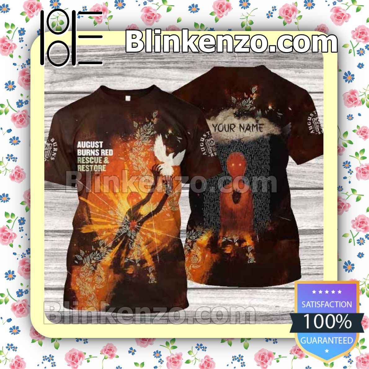 Personalized August Burns Red Rescue And Restore Album Cover Custom T-shirts