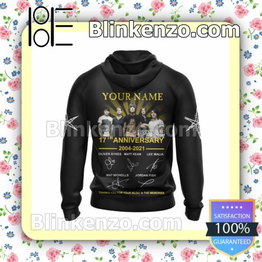 Personalized Bring Me The Horizon 17th Anniversary Hooded Sweatshirt a