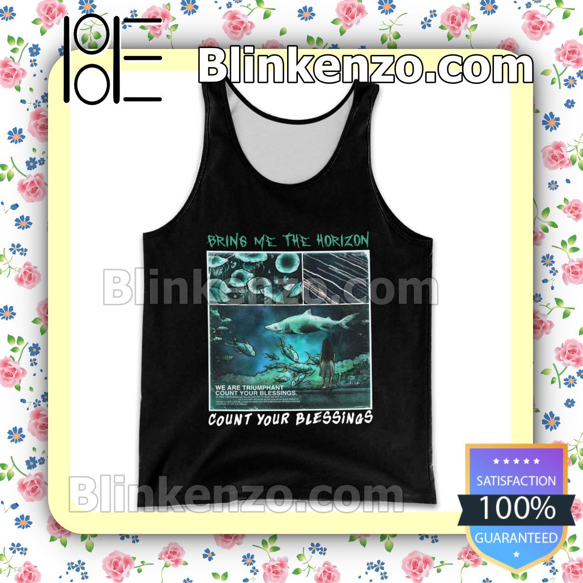 Personalized Bring Me The Horizon Count Your Blessings Album Cover Womens Tank Top