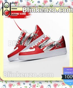 Personalized Bundesliga 1. FC Köln Custom Name Nike Air Force Sneakers b