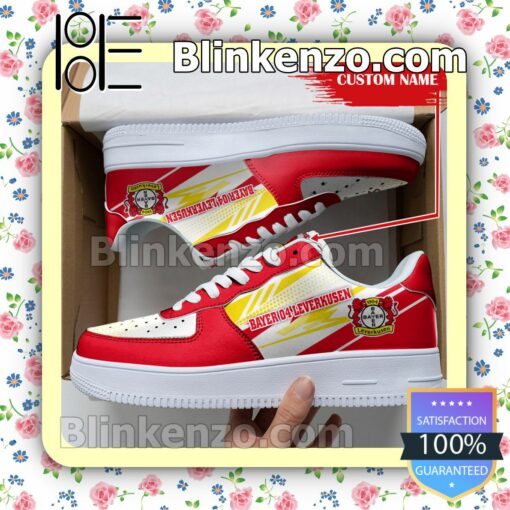 Personalized Bundesliga Bayer 04 Leverkusen Custom Name Nike Air Force Sneakers