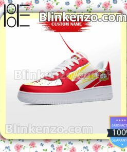 Personalized Bundesliga Bayer 04 Leverkusen Custom Name Nike Air Force Sneakers a