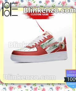 Personalized Bundesliga FC Augsburg Custom Name Nike Air Force Sneakers a