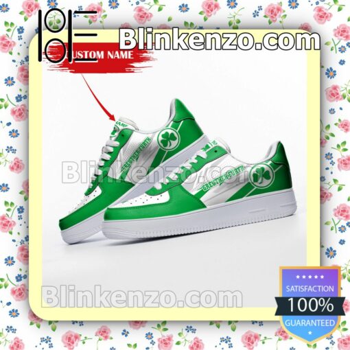 Personalized Bundesliga Greuther Fürth Custom Name Nike Air Force Sneakers b